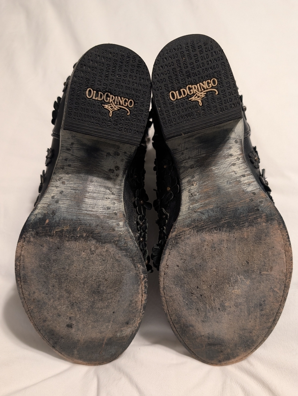 Old Gringo Vesuvio Floral Black Goat & Calf Leather Hippie Chic Cowgirl Boots - Picture 9 of 16